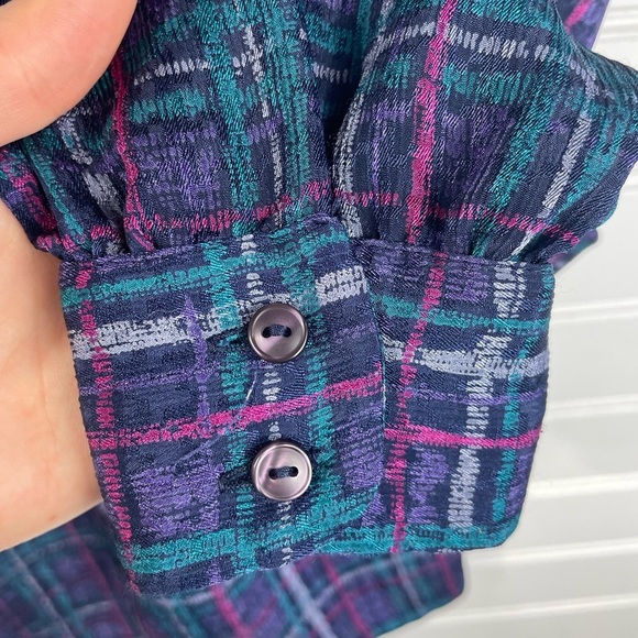 Pendleton Vintage County Sophisticates Button Down Petite Plaid Shirt S W - Picture 5 of 10